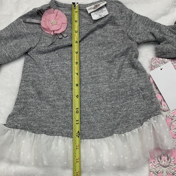 RARE EDITIONS Baby Girls Hacci Knit Legging Set Size 18M - Picture 8 of 12